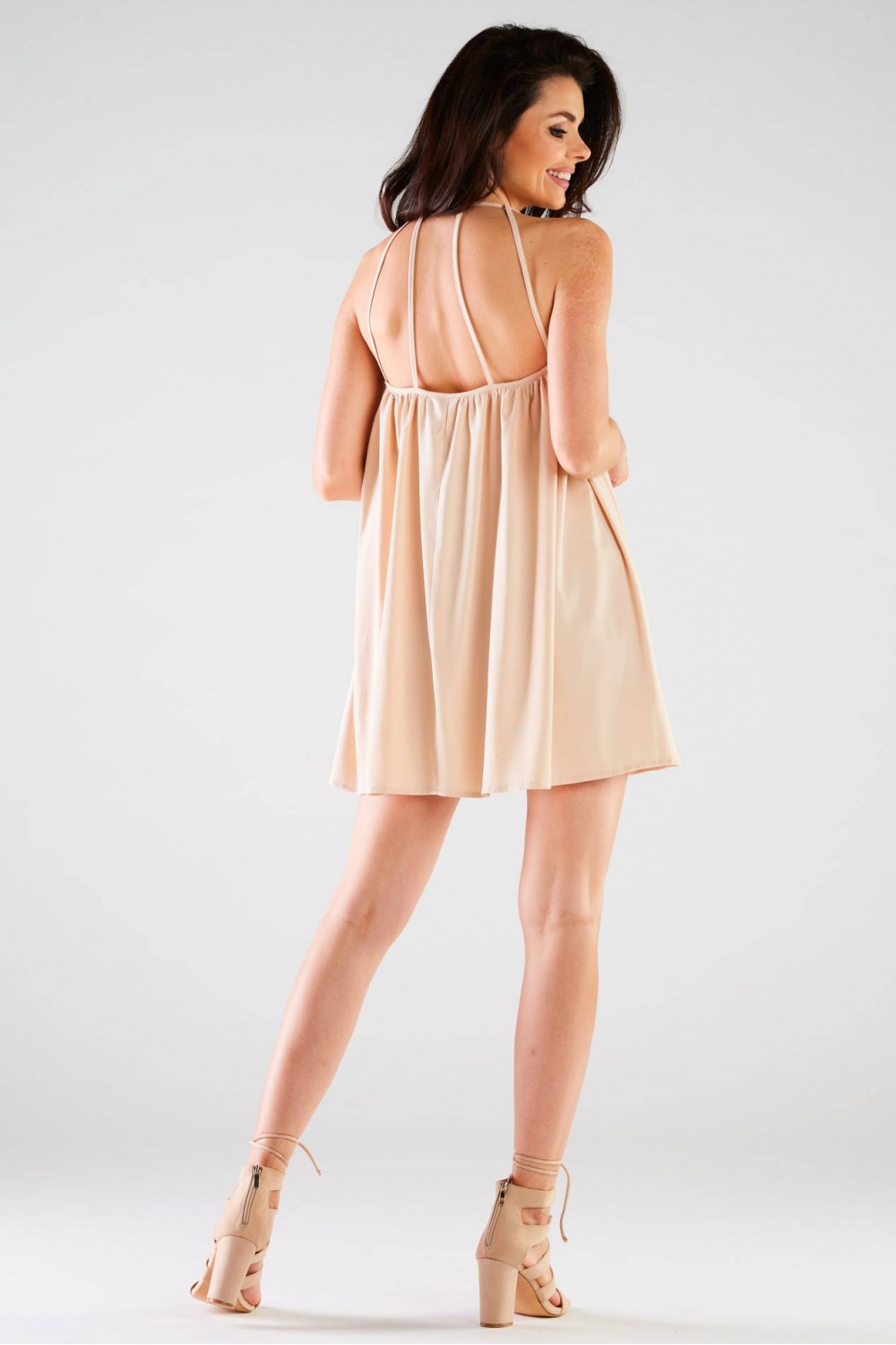Sukienka Model A427 Beige - awama166774 - Beżowy - obrazek 3