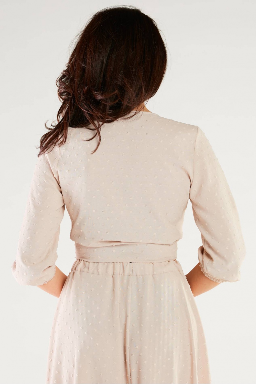 Bluzka Model A423 Beige - awama166785 - Beżowy - obrazek 3