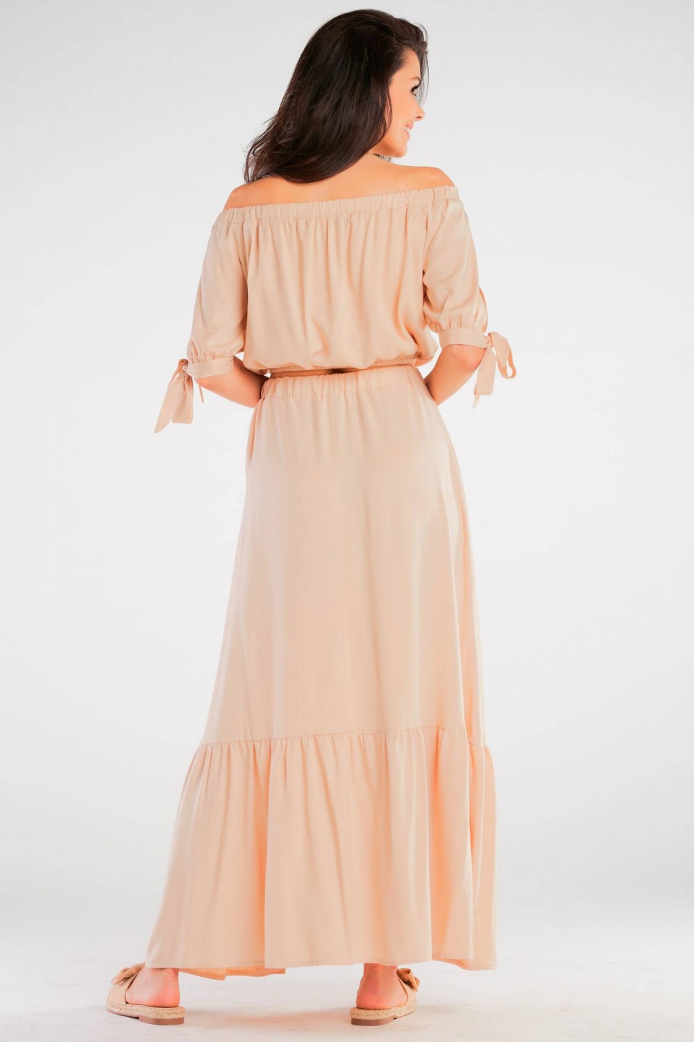 Bluzka Model A430 Beige - awama166800 - Beżowy - obrazek 4