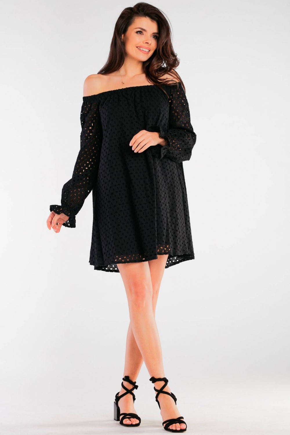 Sukienka Model A435 Black - awama166806 - Czarny - obrazek 4