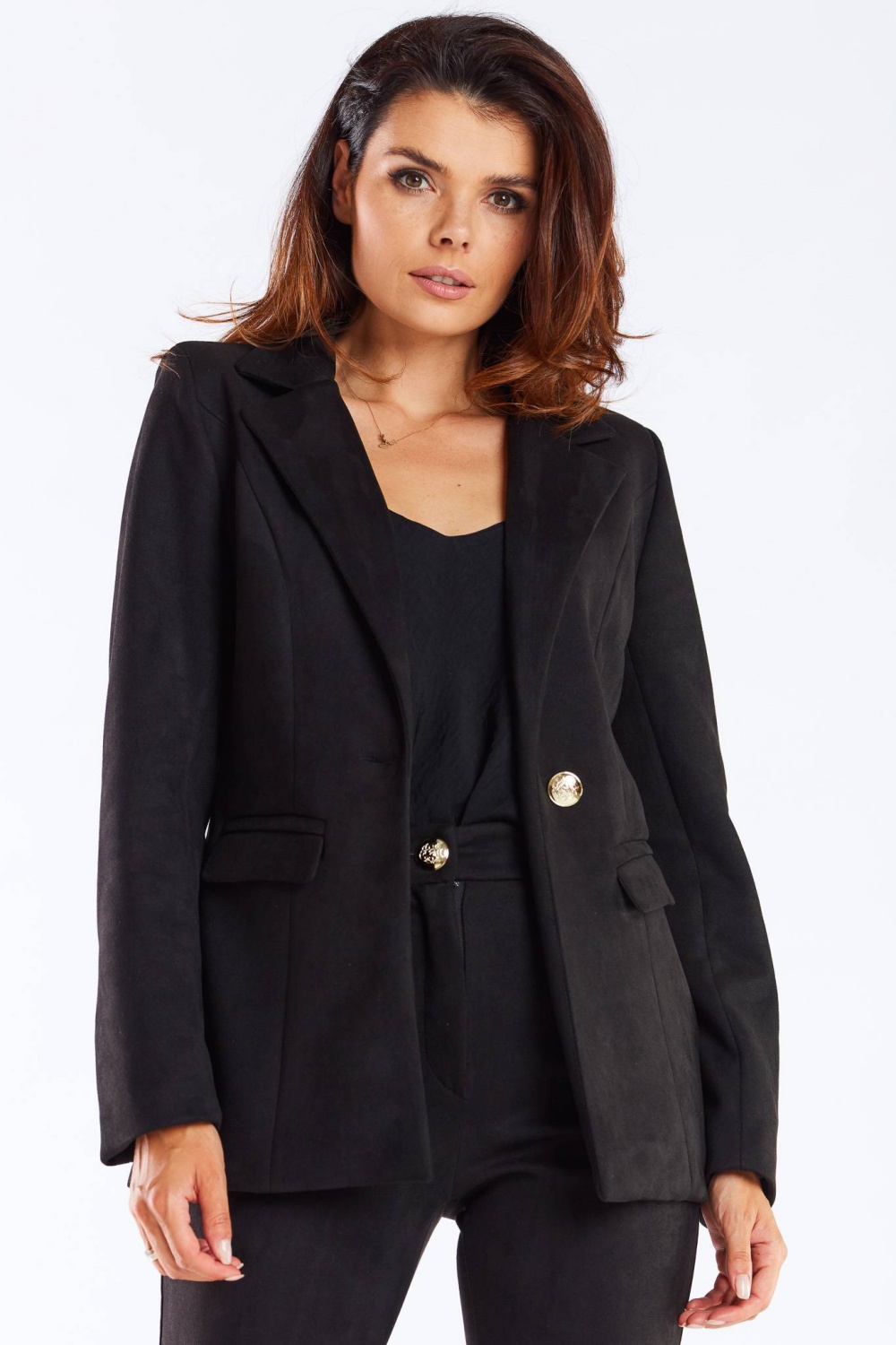 Żakiet Model A460 Black - awama166820 - Czarny - obrazek 3