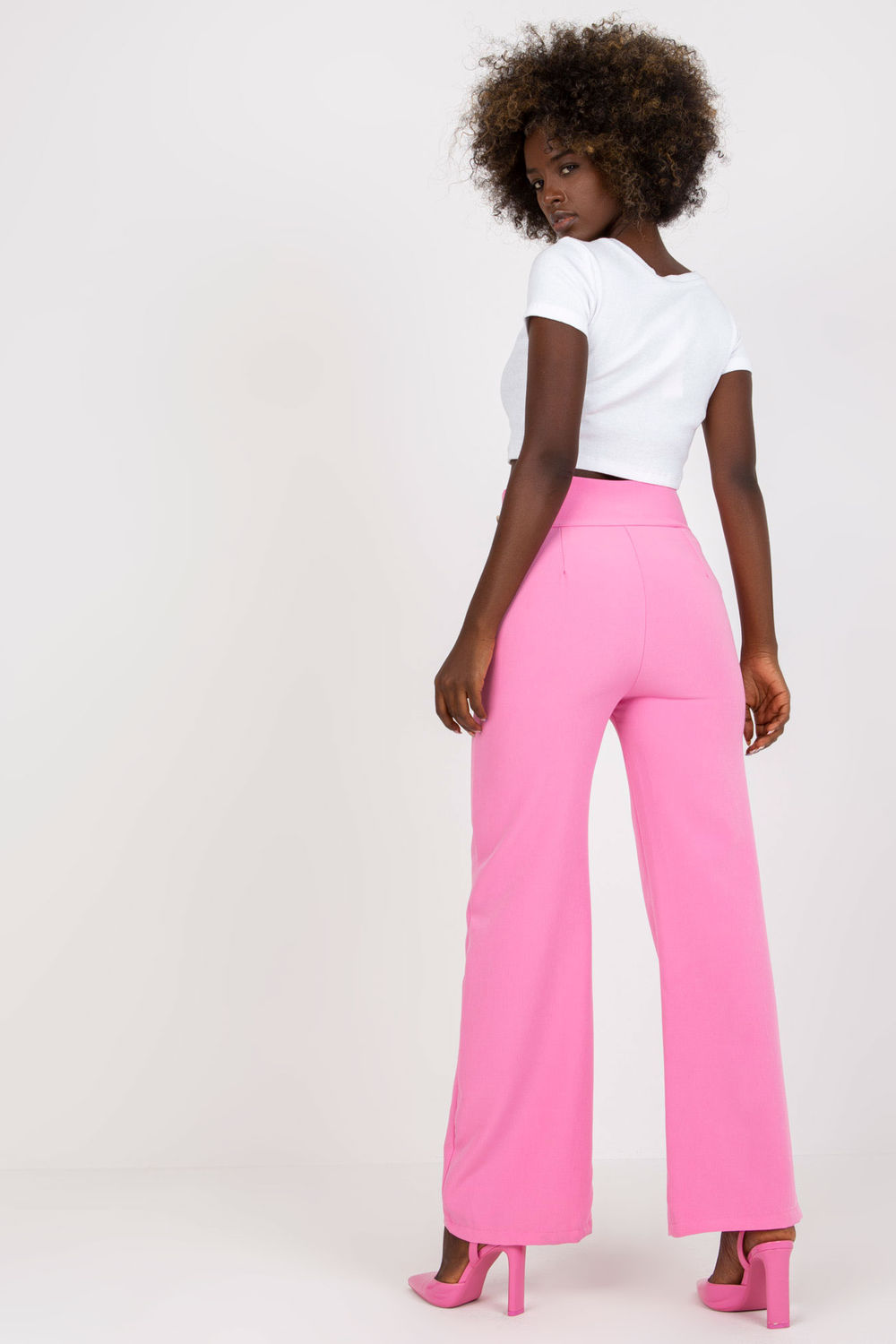 Spodnie Damskie Model DHJ-SP-16008.01X Pink - Italy Moda166962 - Różowy - obrazek 3