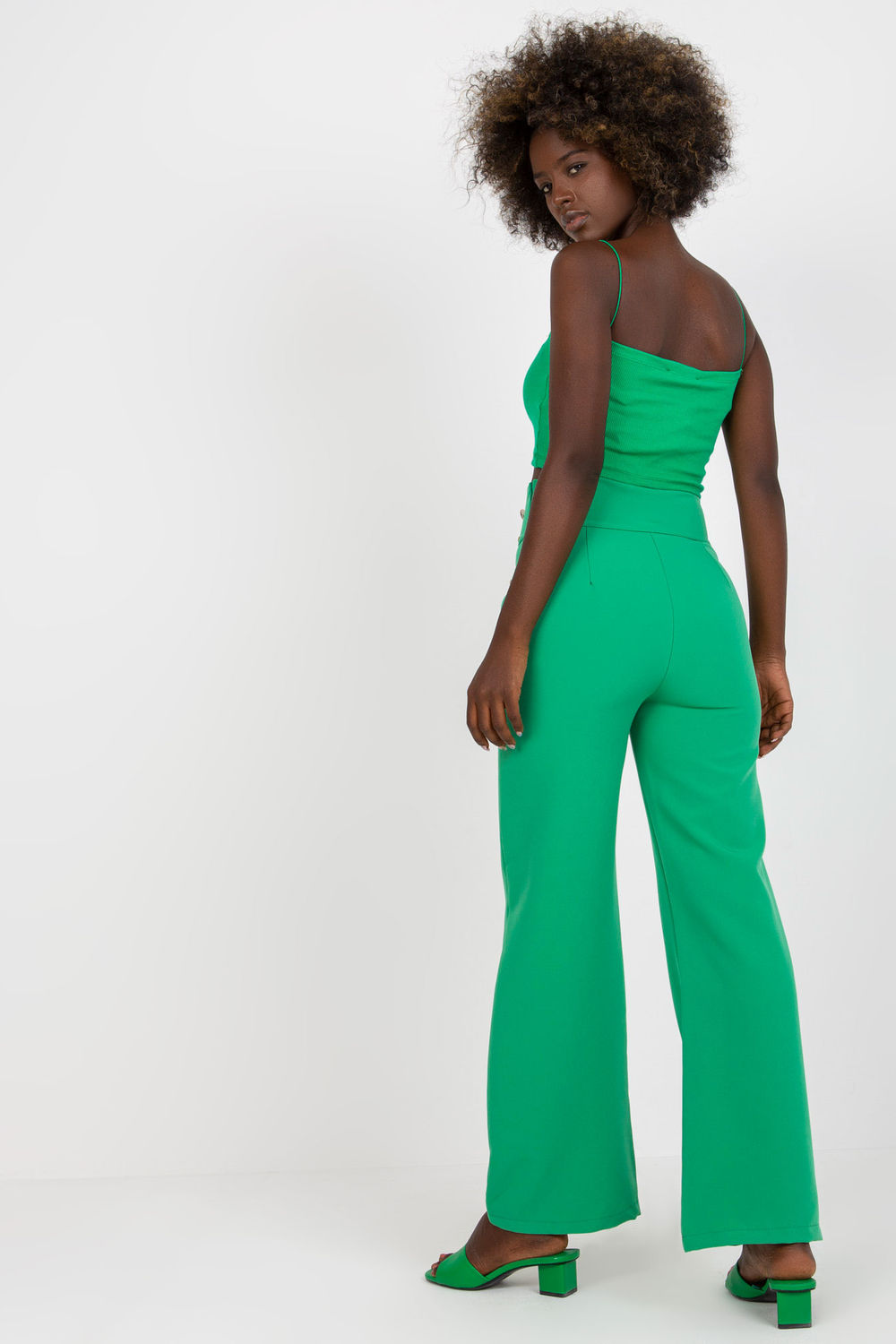 Spodnie Damskie Model DHJ-SP-16008.01X Green - Italy Moda166963 - Zielony - obrazek 3