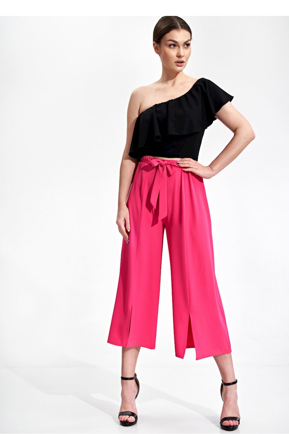 Spodnie Damskie Model M860 Pink - Figl167229 - Różowy