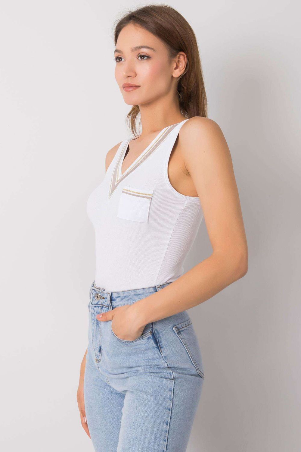 Koszulka Top Model TW-TP-OB015A.78 White - Och Bella167535 - Biały - obrazek 2