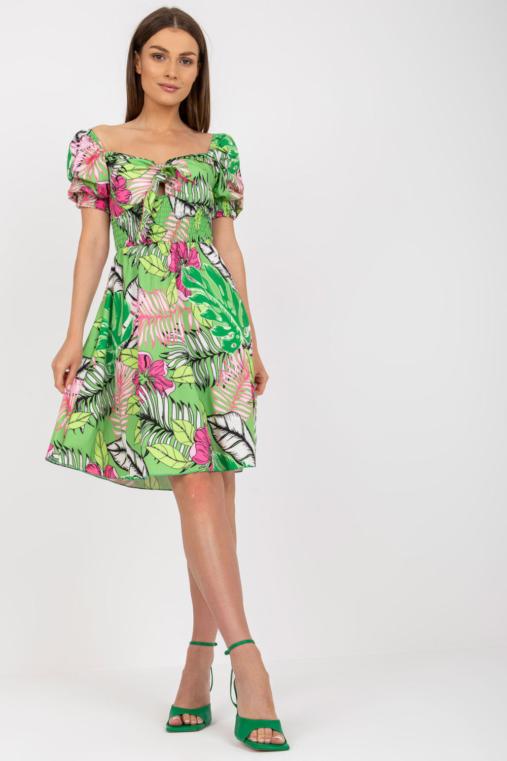 Sukienka Model DHJ-SK-15836.51 Green - Italy Moda167591 - Zielony
