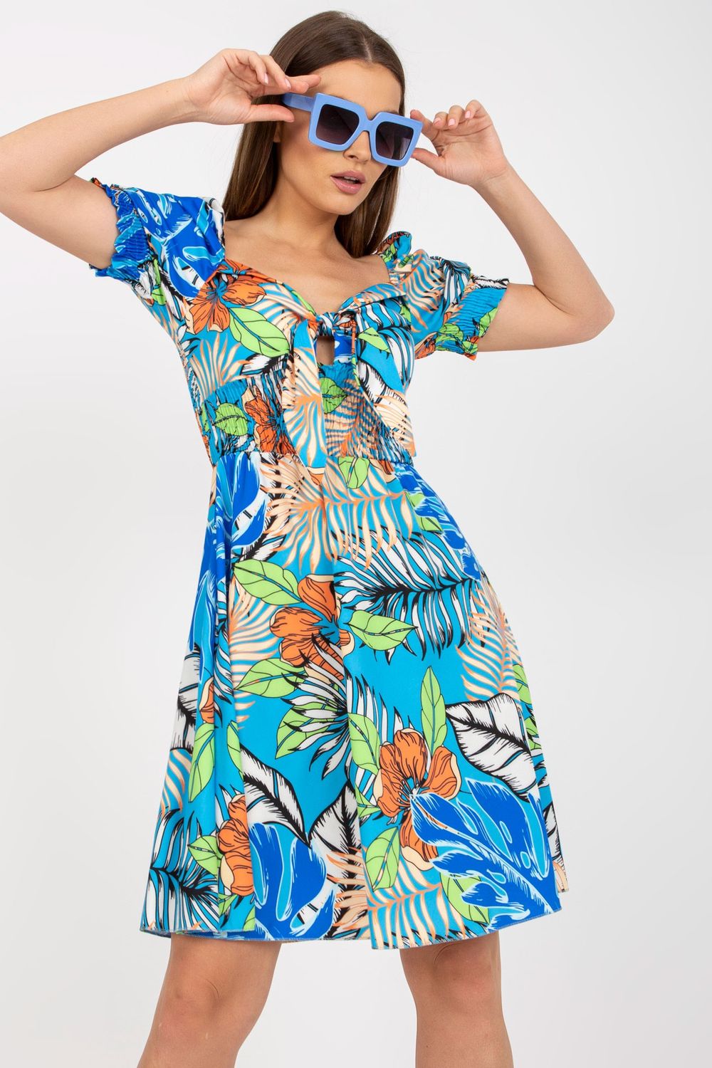 Sukienka Model DHJ-SK-15836.51 Blue - Italy Moda167592 - Niebieski