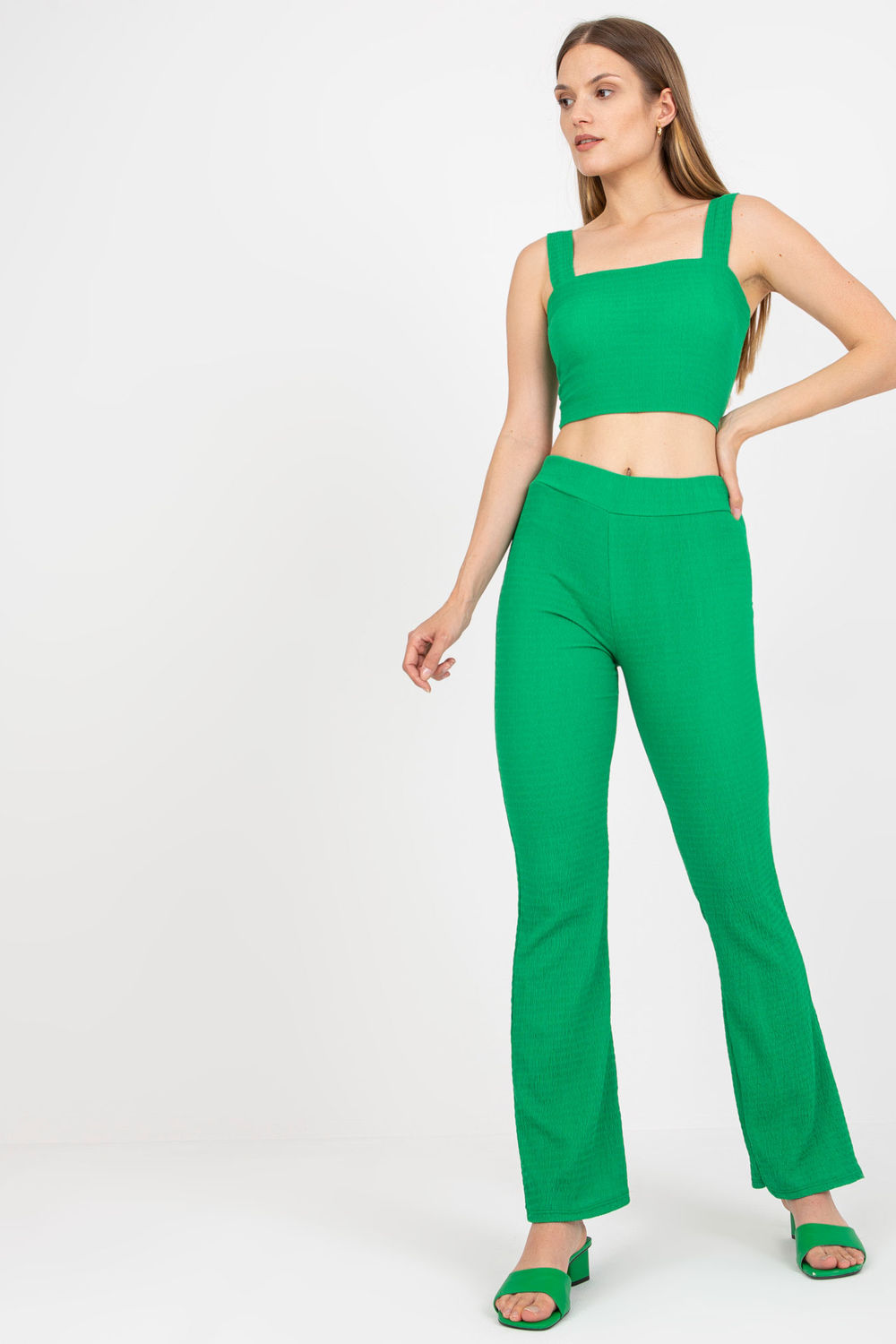 Spodnie Komplet Model DHJ-KMPL-15828 Green - Italy Moda167782 - Zielony