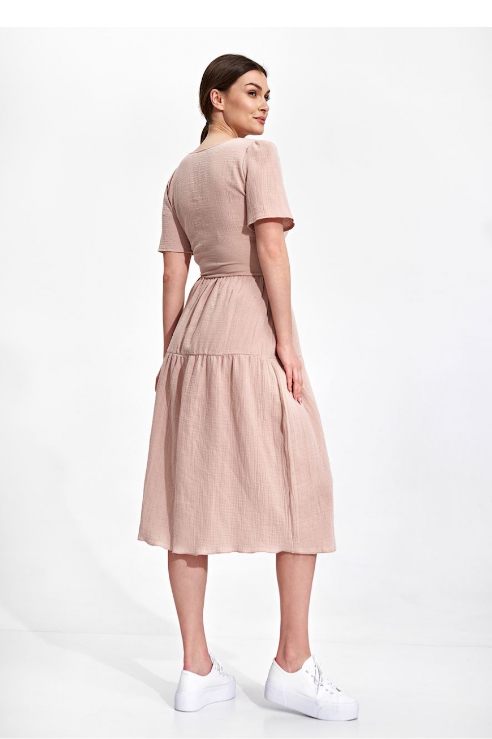 Sukienka Model M872 Beige - Figl167812 - Beżowy - obrazek 3