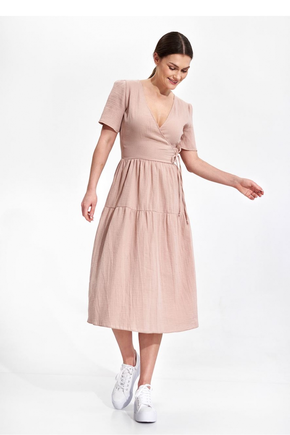Sukienka Model M872 Beige - Figl167812 - Beżowy - obrazek 4