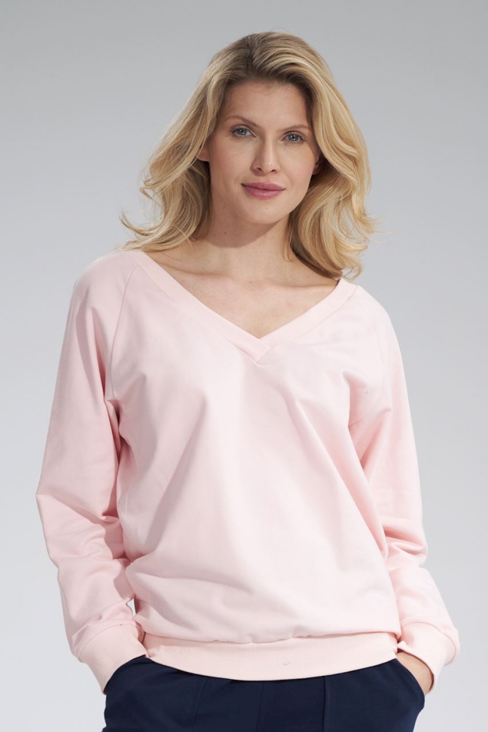 Bluza Damska Model M799 Pink - Figl167886 - Różowy