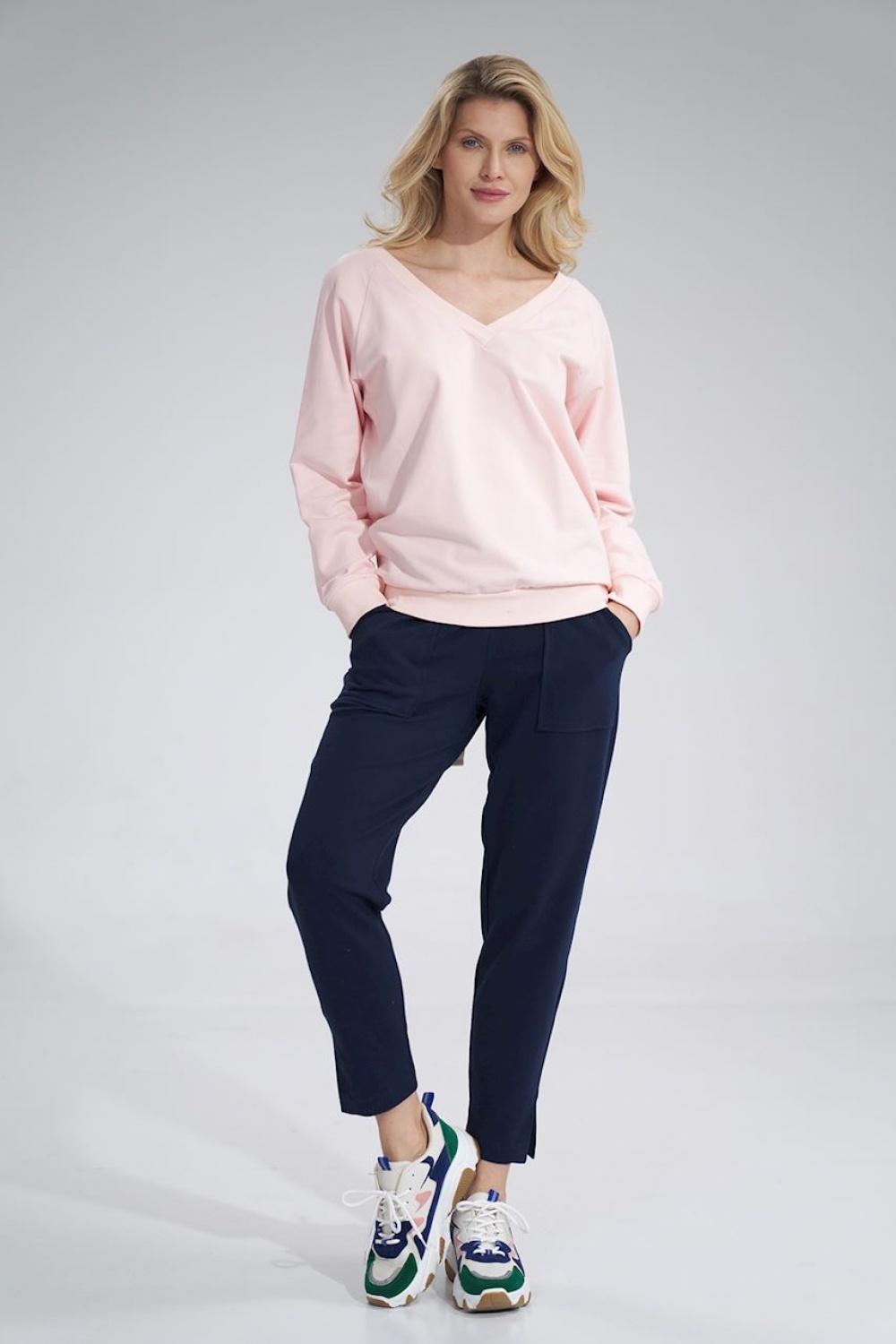 Bluza Damska Model M799 Pink - Figl167886 - Różowy - obrazek 2