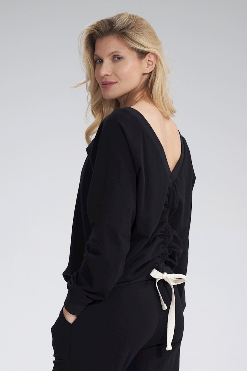 Bluza Damska Model M799 Black - Figl167890 - Czarny - obrazek 3