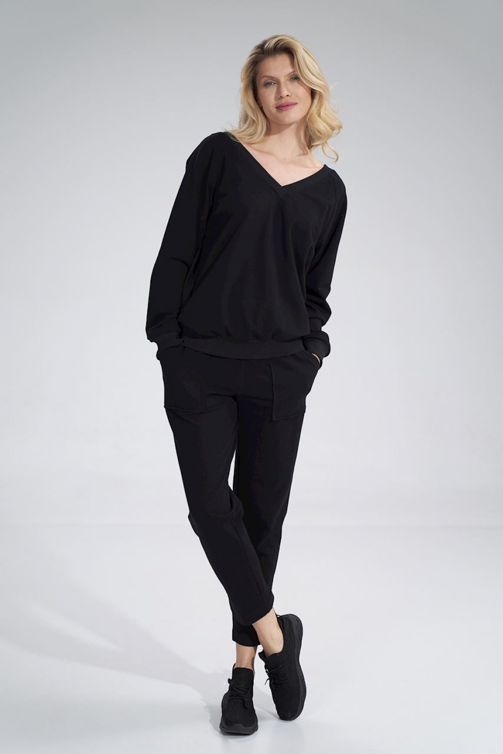 Bluza Damska Model M799 Black - Figl167890 - Czarny - obrazek 4