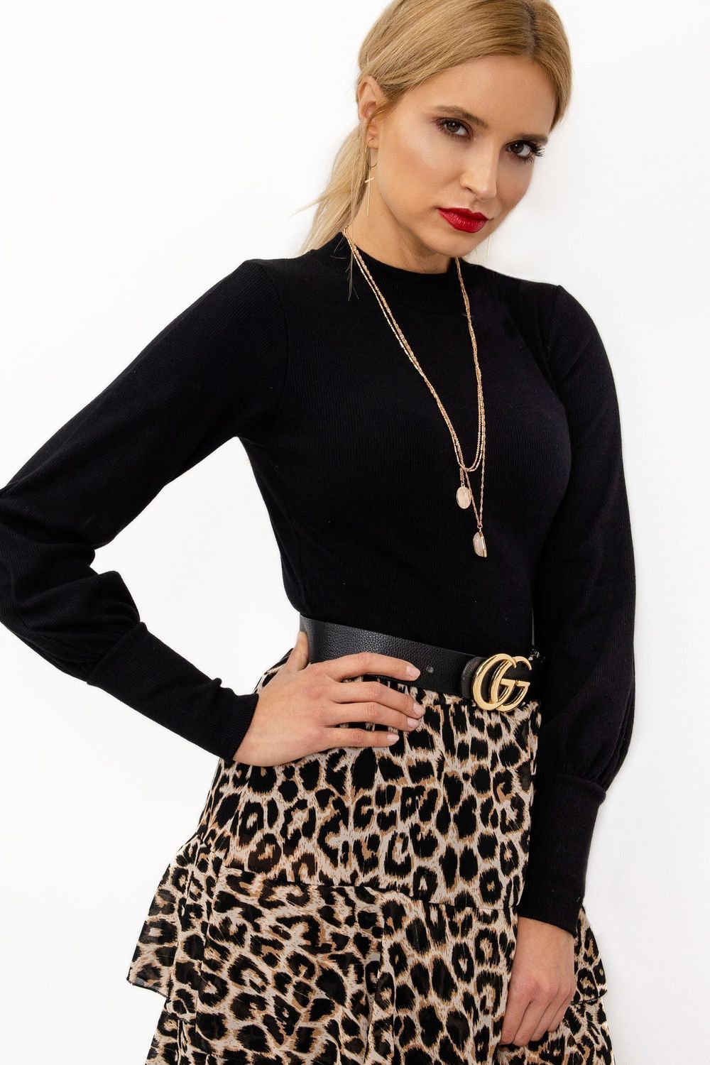 Bluzka Model RV-BZ-5223.15 Black - Rue Paris168205 - Czarny