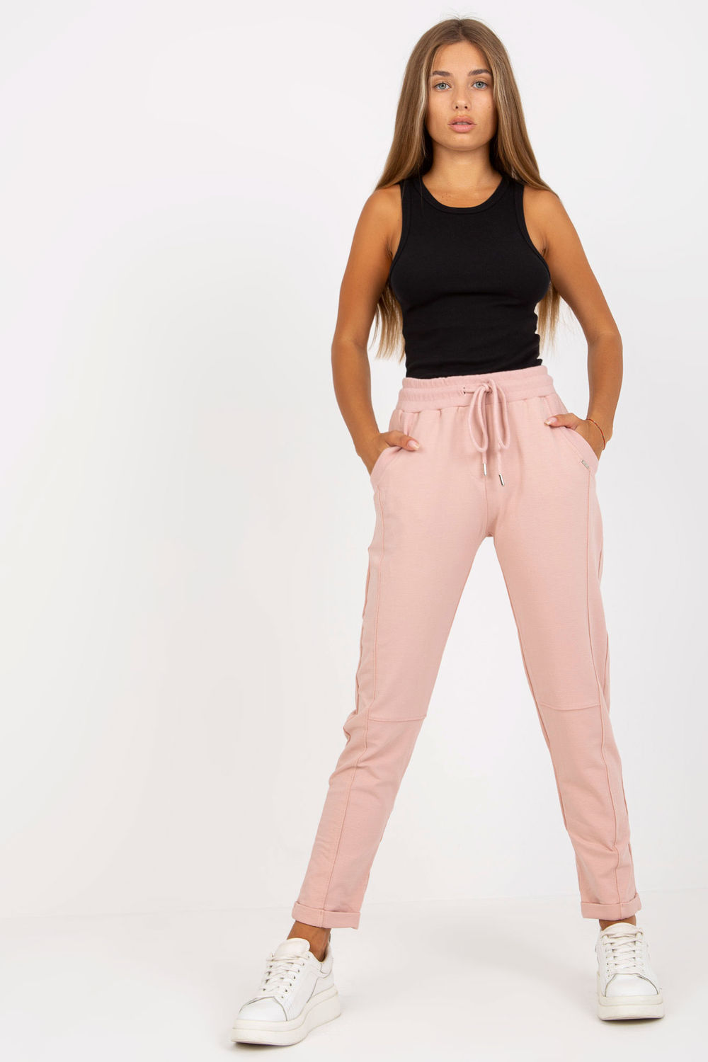 Spodnie Dresowe Model RV-DR-7517.22 Light Pink - Relevance169085 - Różowy