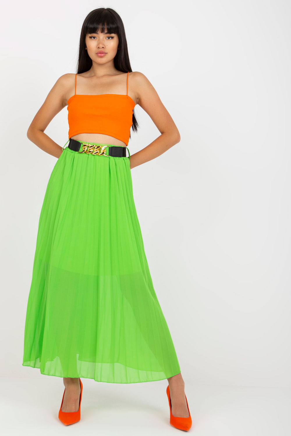 Spódnica Model DHJ-SD-10620A.42 Light Green - Italy Moda169513 - Zielony