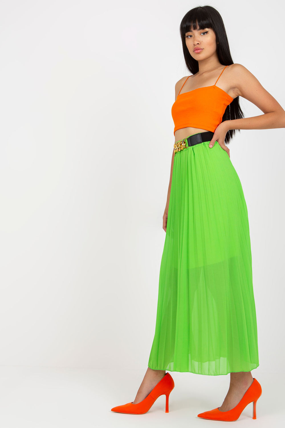 Spódnica Model DHJ-SD-10620A.42 Light Green - Italy Moda169513 - Zielony - obrazek 2