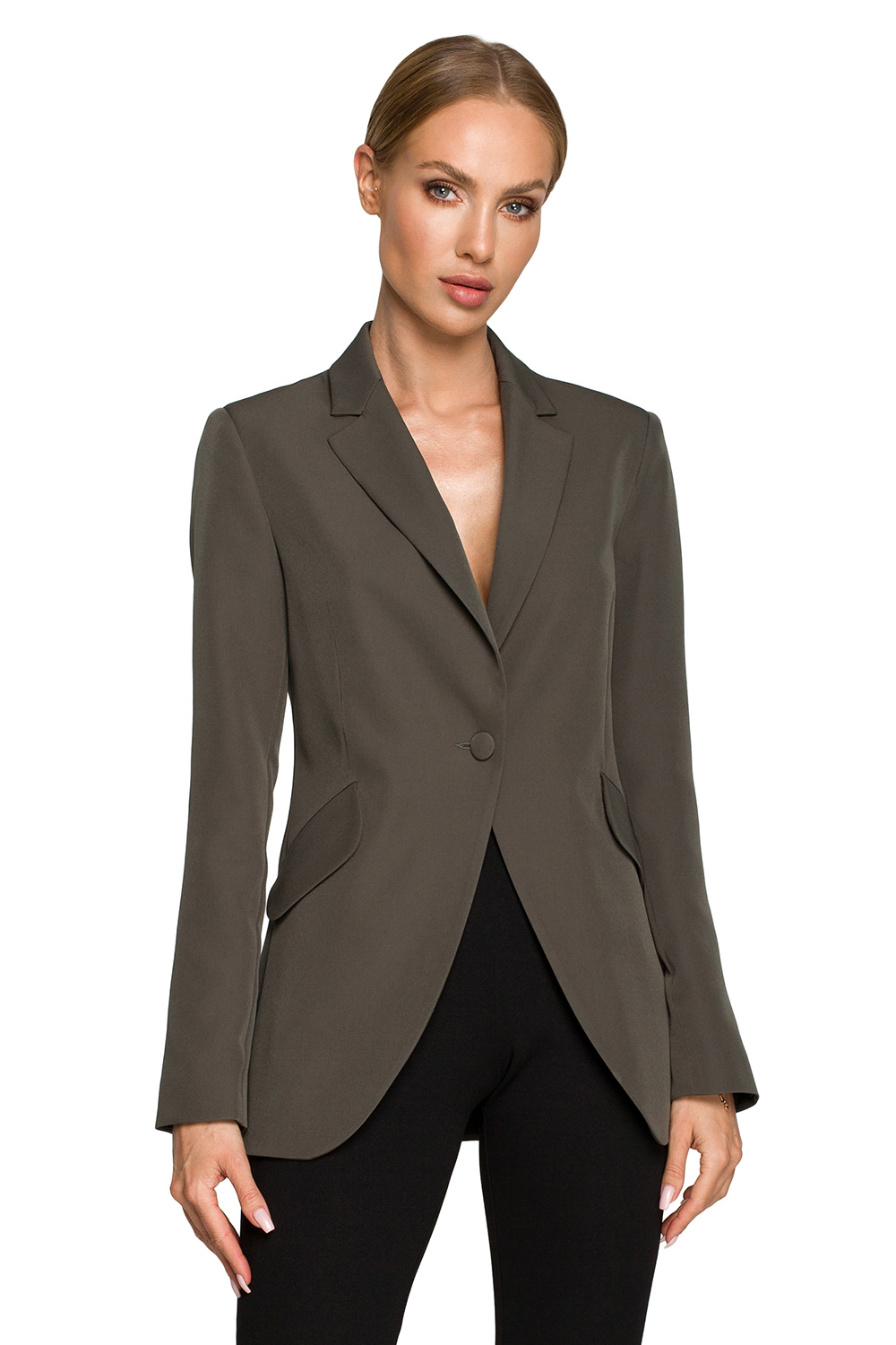Żakiet Model MOE701 Khaki - Moe169958 - Zielony