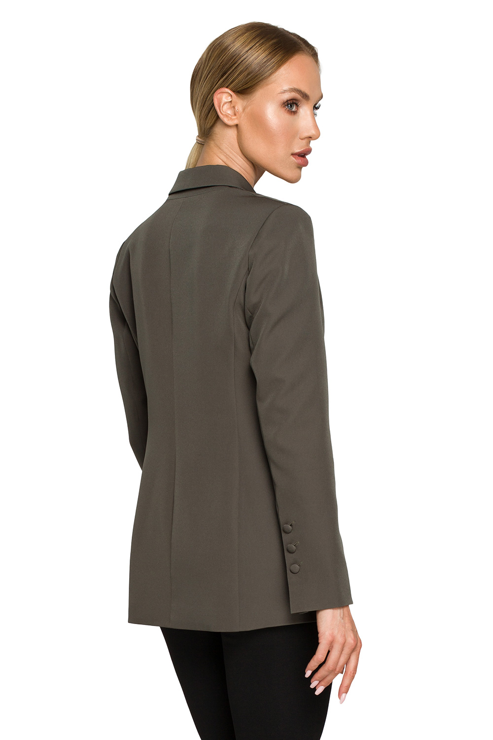 Żakiet Model MOE701 Khaki - Moe169958 - Zielony - obrazek 3