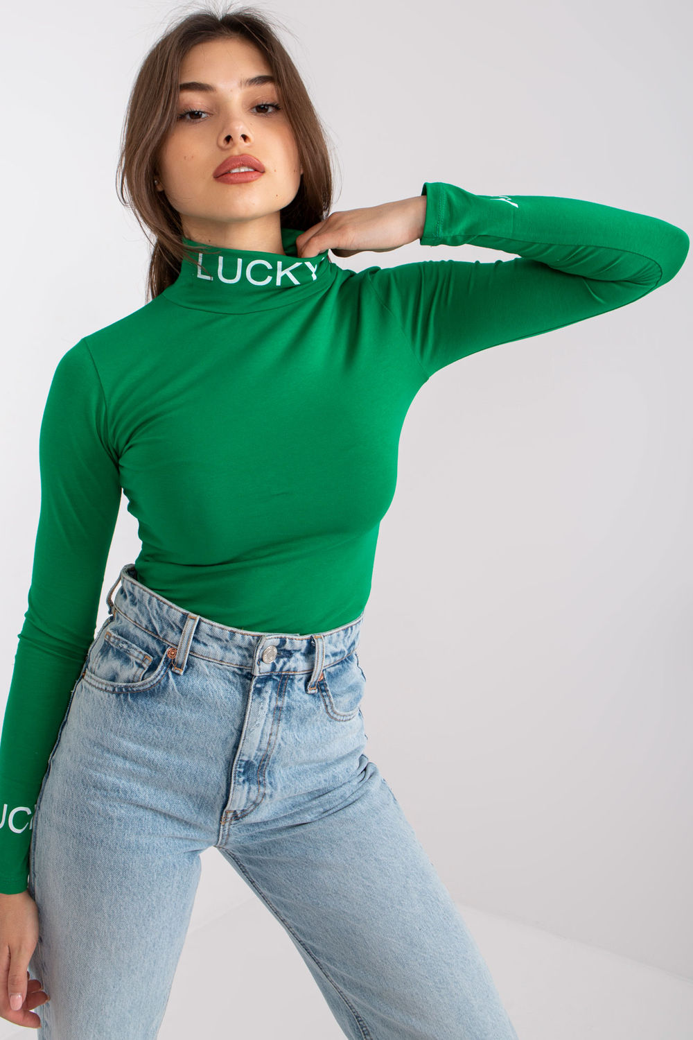 Bluzka Model EM-BZ-U607.77P Green - Ex Moda170115 - Zielony