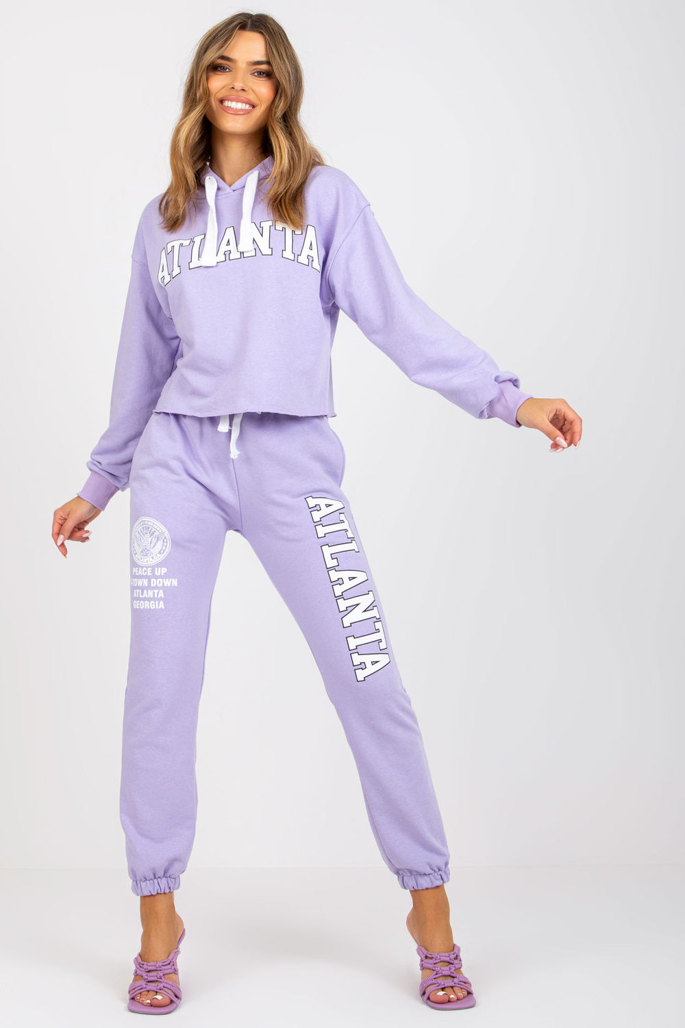 Spodnie Komplet Model EM-KMPL-734.35P Light Violet - Ex Moda170389 - Fioletowy