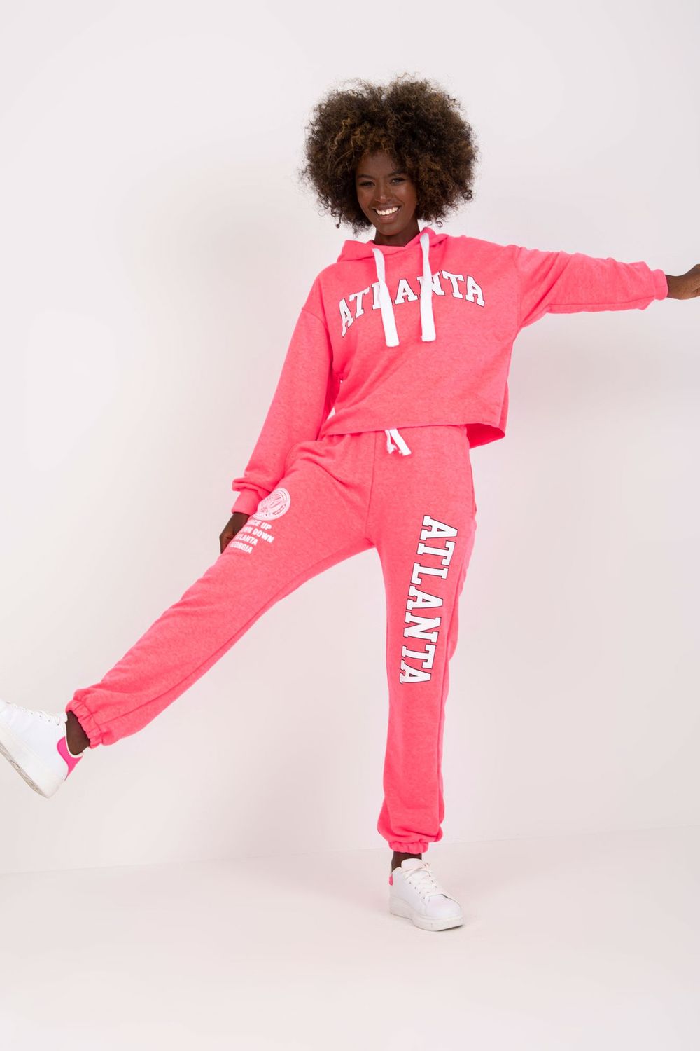 Spodnie Komplet Model EM-KMPL-734.35P Fluo Pink - Ex Moda170390 - Różowy - obrazek 2