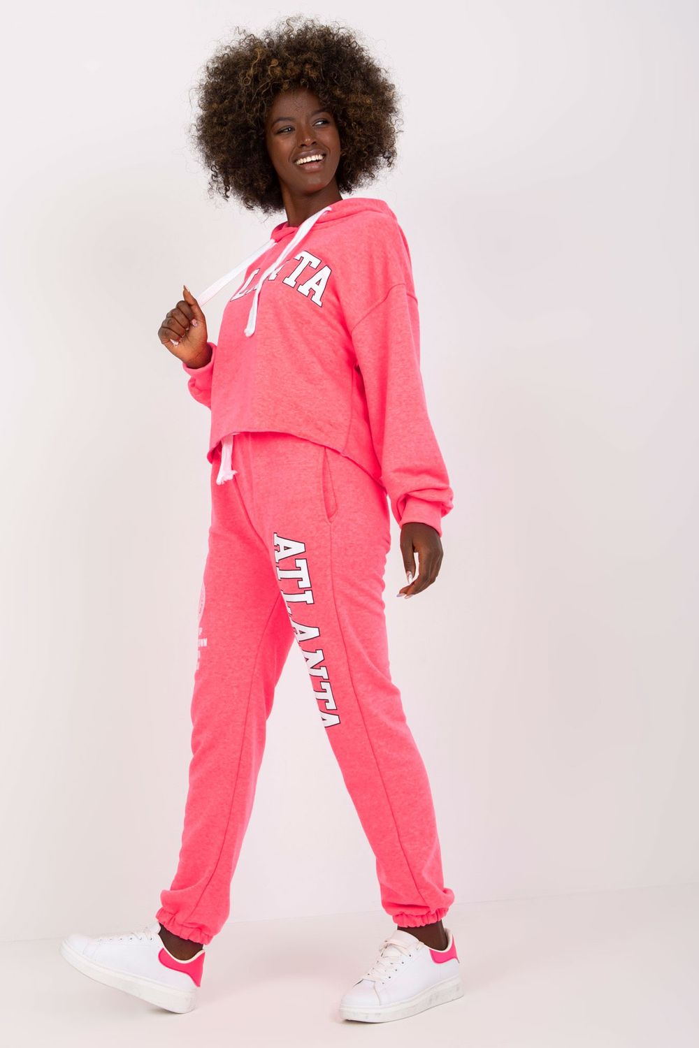 Spodnie Komplet Model EM-KMPL-734.35P Fluo Pink - Ex Moda170390 - Różowy - obrazek 3