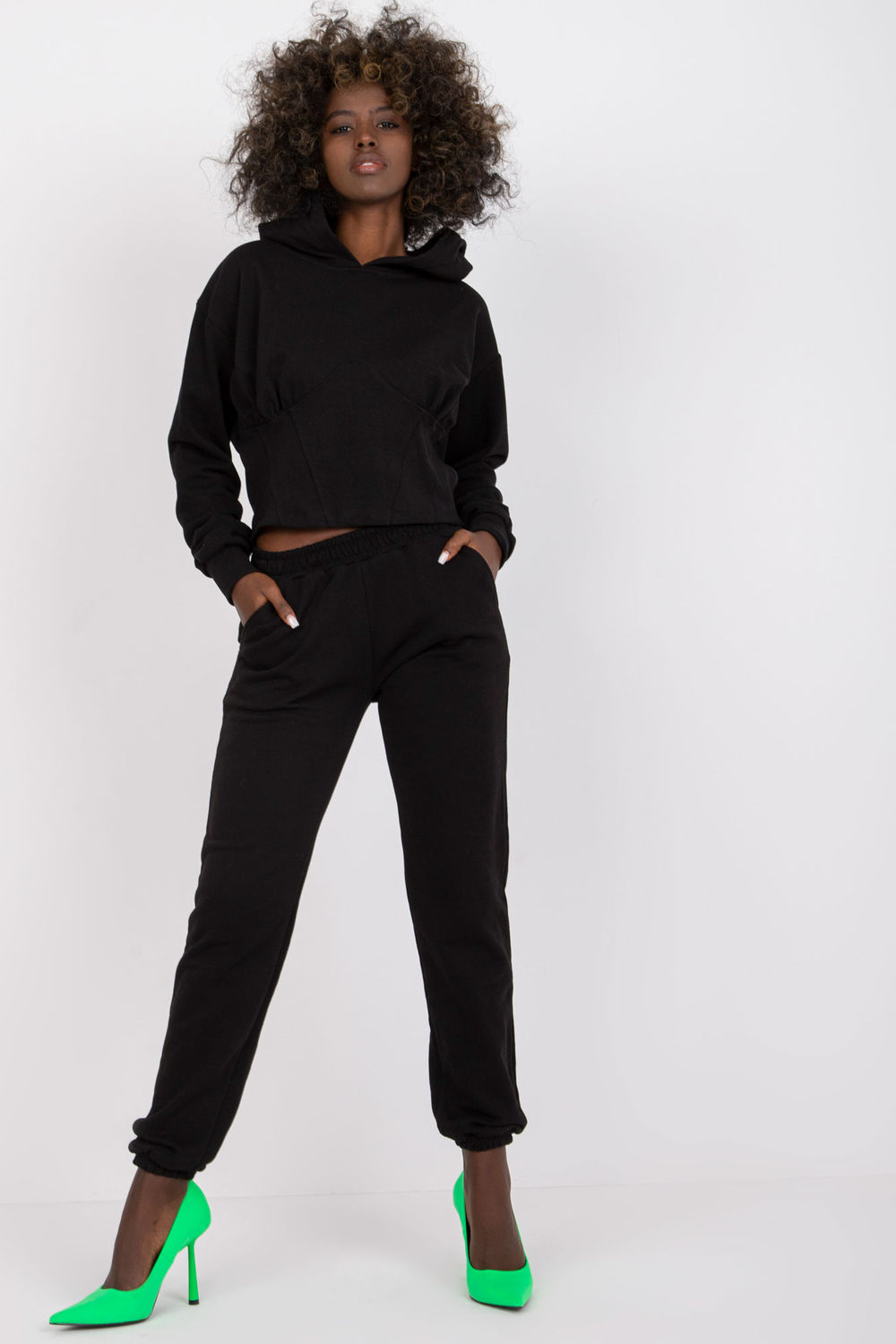 Spodnie Komplet Model EM-KMPL-378.04 Black - Ex Moda170397 - Czarny