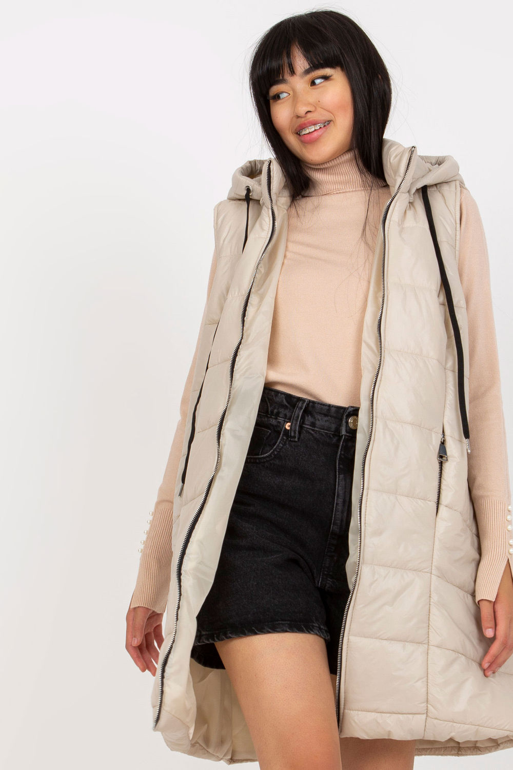 Kamizelka Model TW-KZ-BI-82019.09 Light Beige - Och Bella171262 - Beżowy