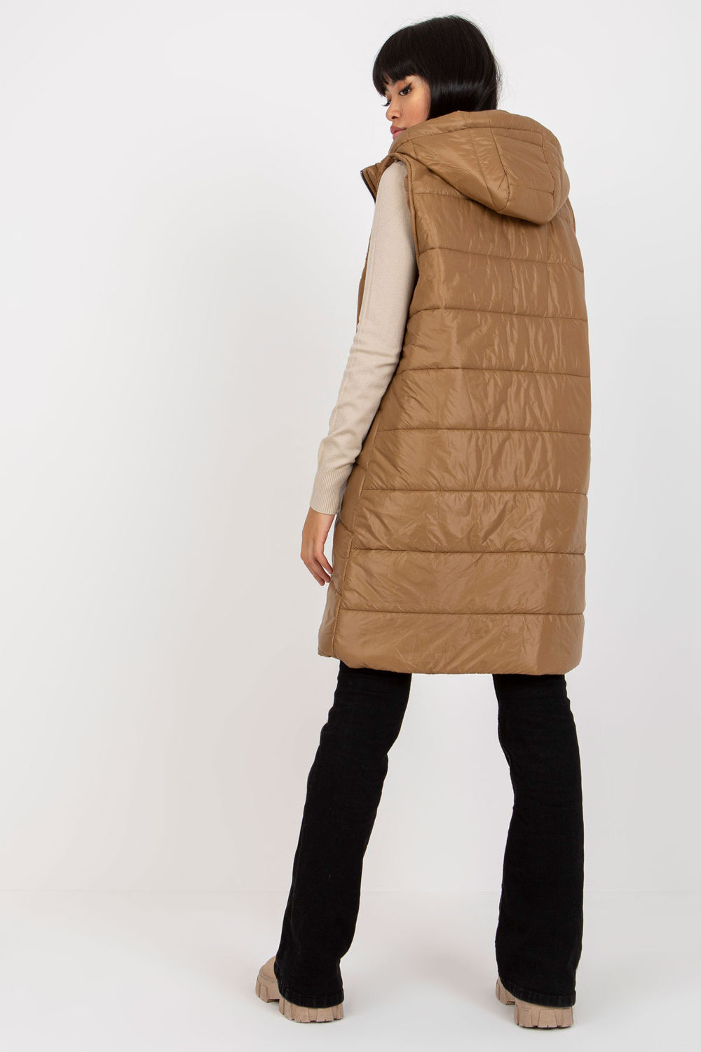 Kamizelka Model TW-KZ-BI-82019.09 Light Brown - Och Bella171263 - Brązowy - obrazek 3