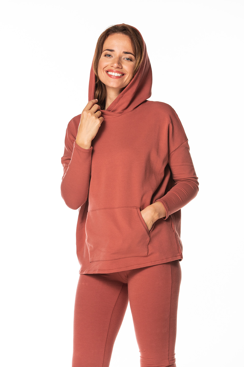 Bluza Damska Model T371/10 Rudy - Tessita171887 - Brązowy