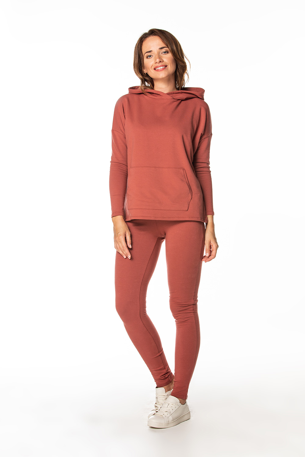 Bluza Damska Model T371/10 Rudy - Tessita171887 - Brązowy - obrazek 2