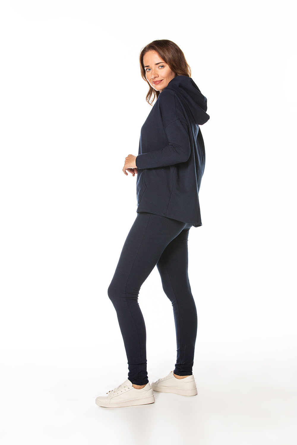 Bluza Damska Model T371/4 Navy - Tessita171890 - Granatowy - obrazek 3