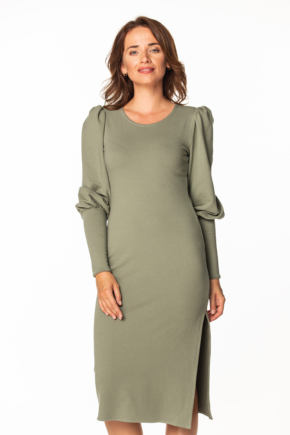 Sukienka Model T367/9 Khaki - Tessita171902 - Zielony