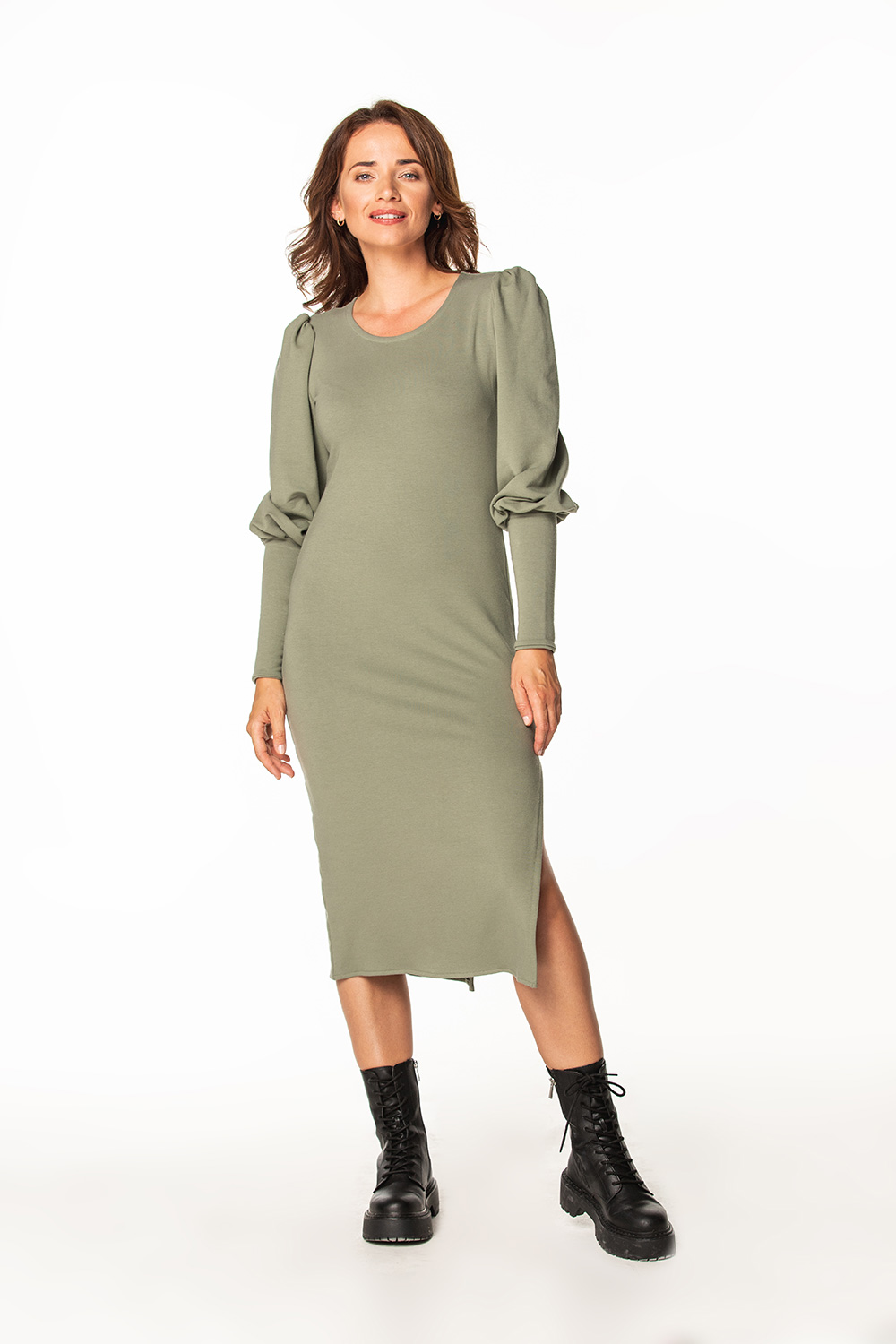 Sukienka Model T367/9 Khaki - Tessita171902 - Zielony - obrazek 2