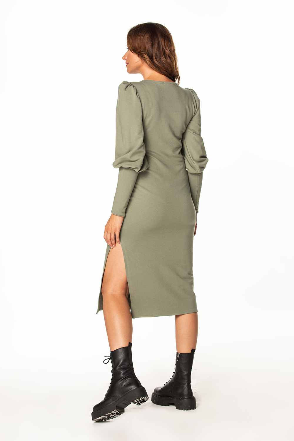 Sukienka Model T367/9 Khaki - Tessita171902 - Zielony - obrazek 3