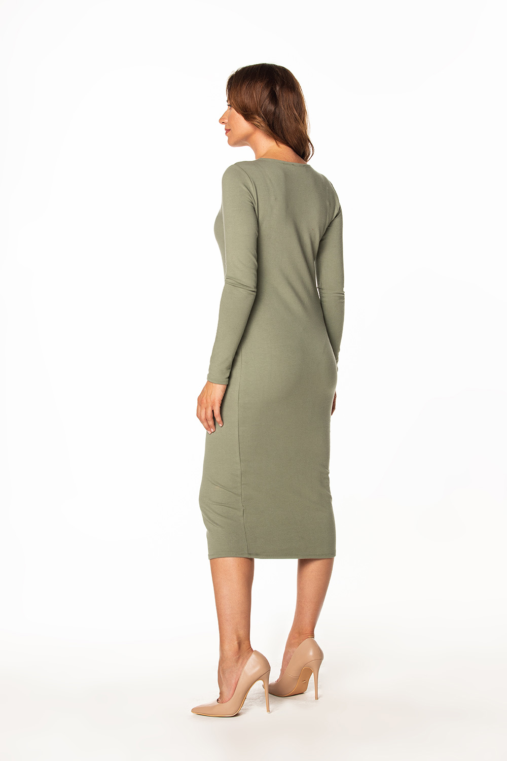 Sukienka Model T365/9 Khaki - Tessita171916 - Zielony - obrazek 3