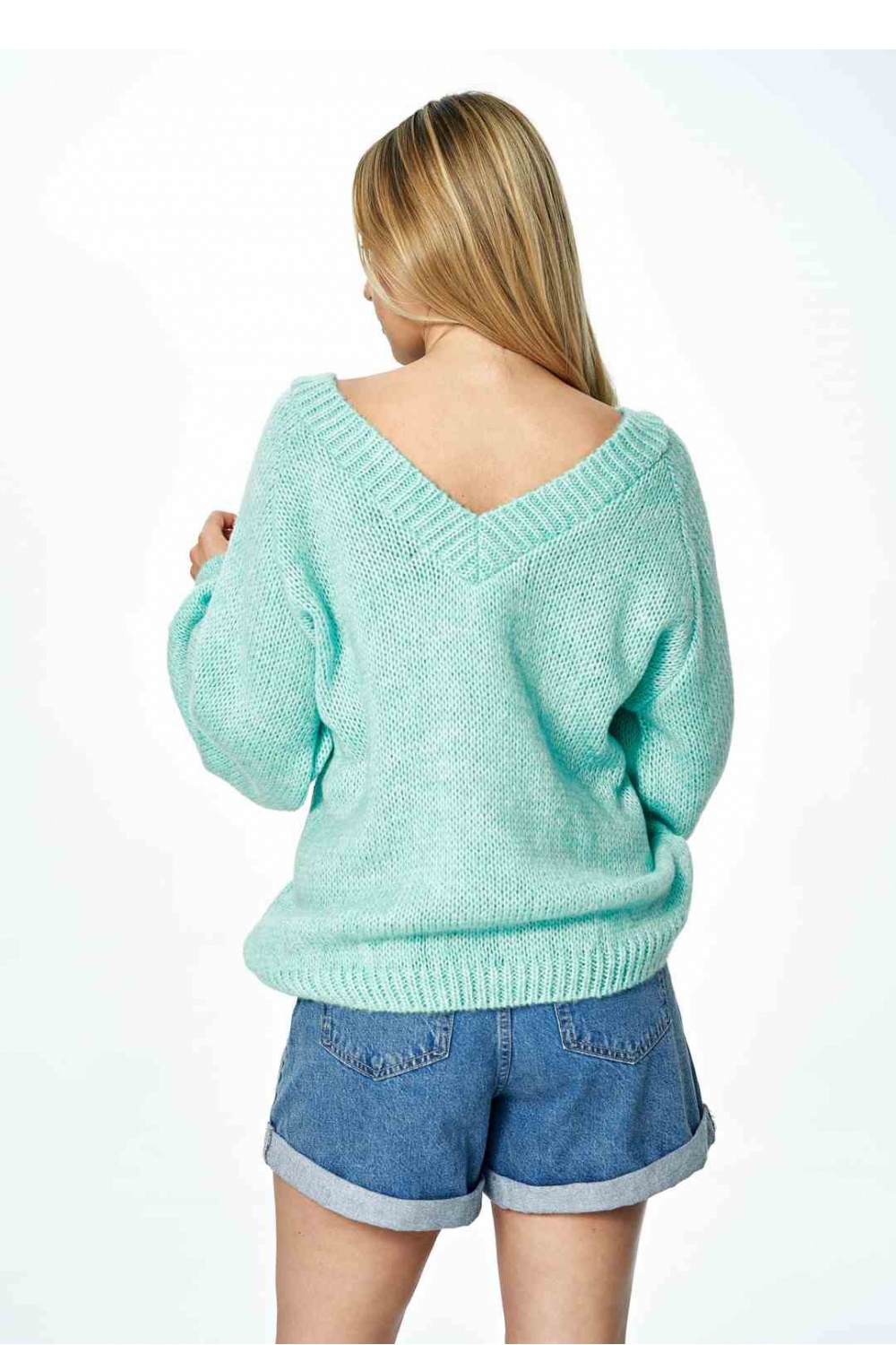 Sweter Damski Model M898 Mint - Figl172012 - Zielony - obrazek 3