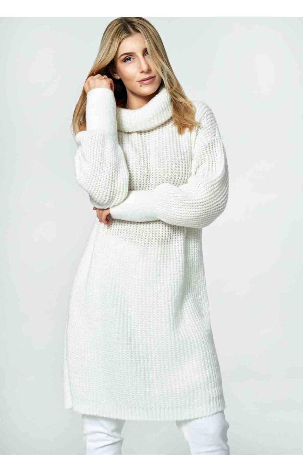 Sweter Damski Model M890 Ecru - Figl172205 - Beżowy