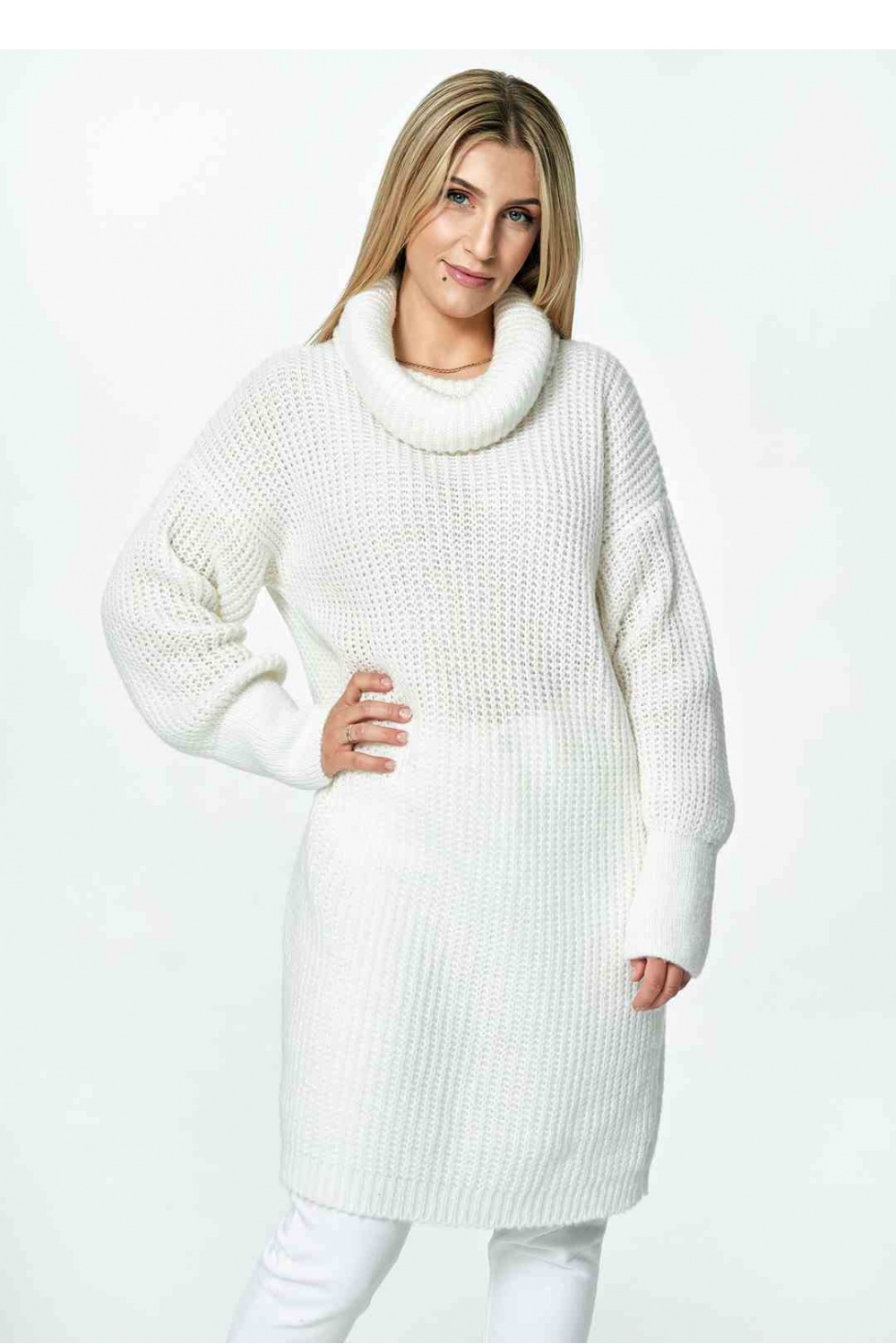 Sweter Damski Model M890 Ecru - Figl172205 - Beżowy - obrazek 2