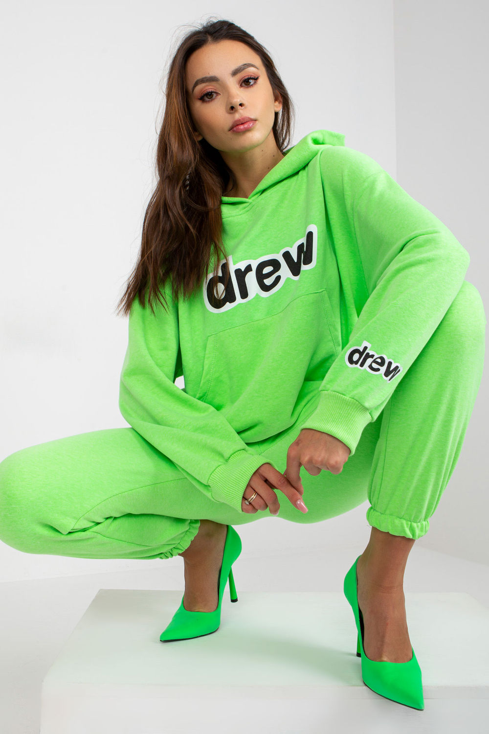 Spodnie Komplet Model EM-KMPL-727.05X Fluo Green - Ex Moda172649 - Zielony - obrazek 2