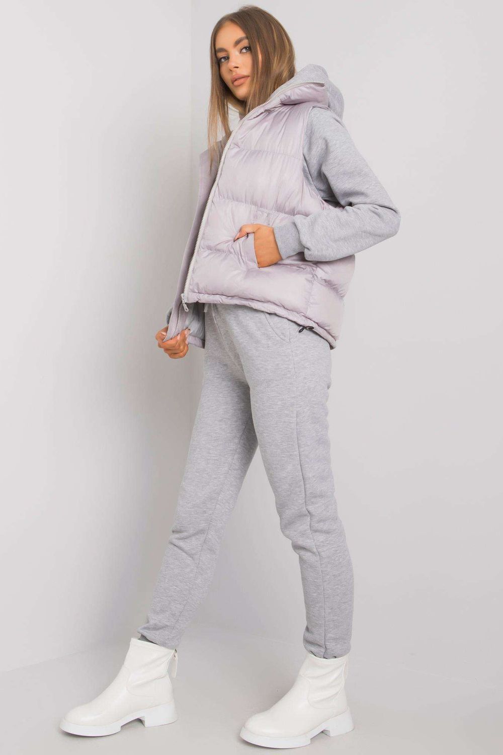 Spodnie Komplet Model EM-KMPL-645.98P Grey - Ex Moda172657 - Szary - obrazek 2