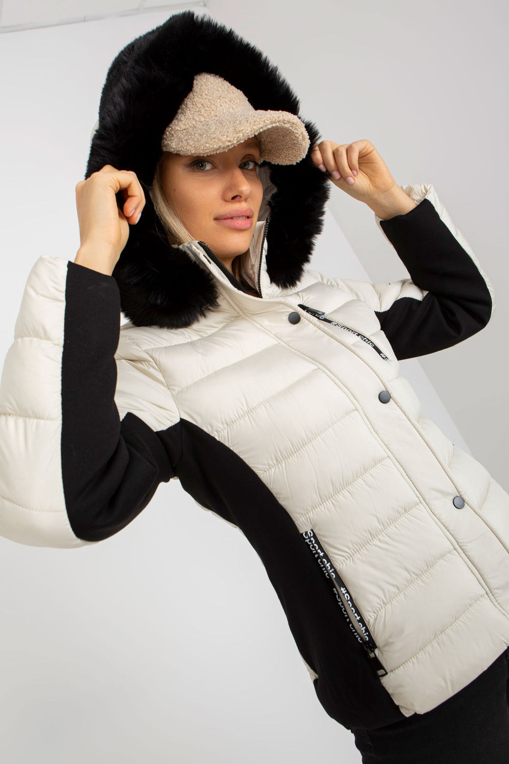 Kurtka Damska Model NM-KR-BS-202.44P Light Beige - NM173201 - Beżowy