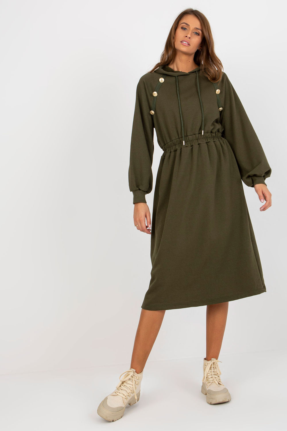 Sukienka Model RV-SK-8336.12P Khaki - Relevance173395 - Zielony