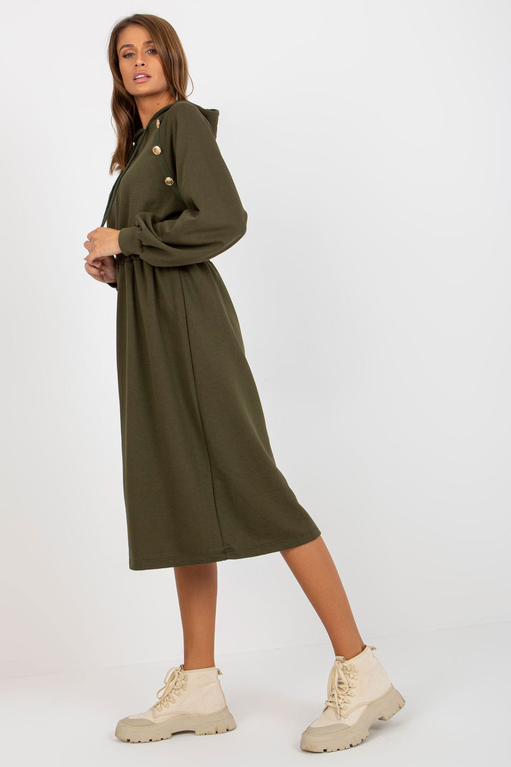 Sukienka Model RV-SK-8336.12P Khaki - Relevance173395 - Zielony - obrazek 2