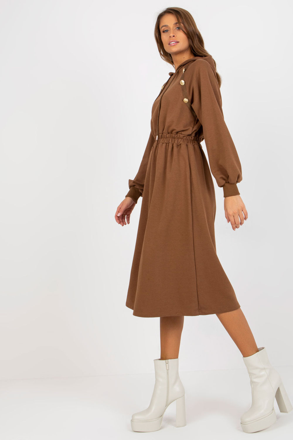 Sukienka Model RV-SK-8336.12P Brown - Relevance173397 - Brązowy - obrazek 2