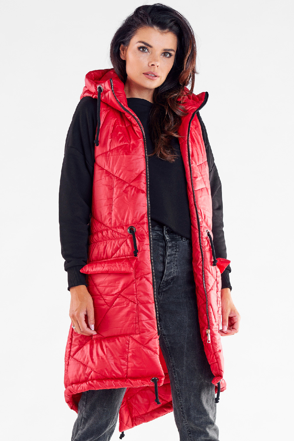 Kamizelka Model A543 Red - awama173871 - Czerwony