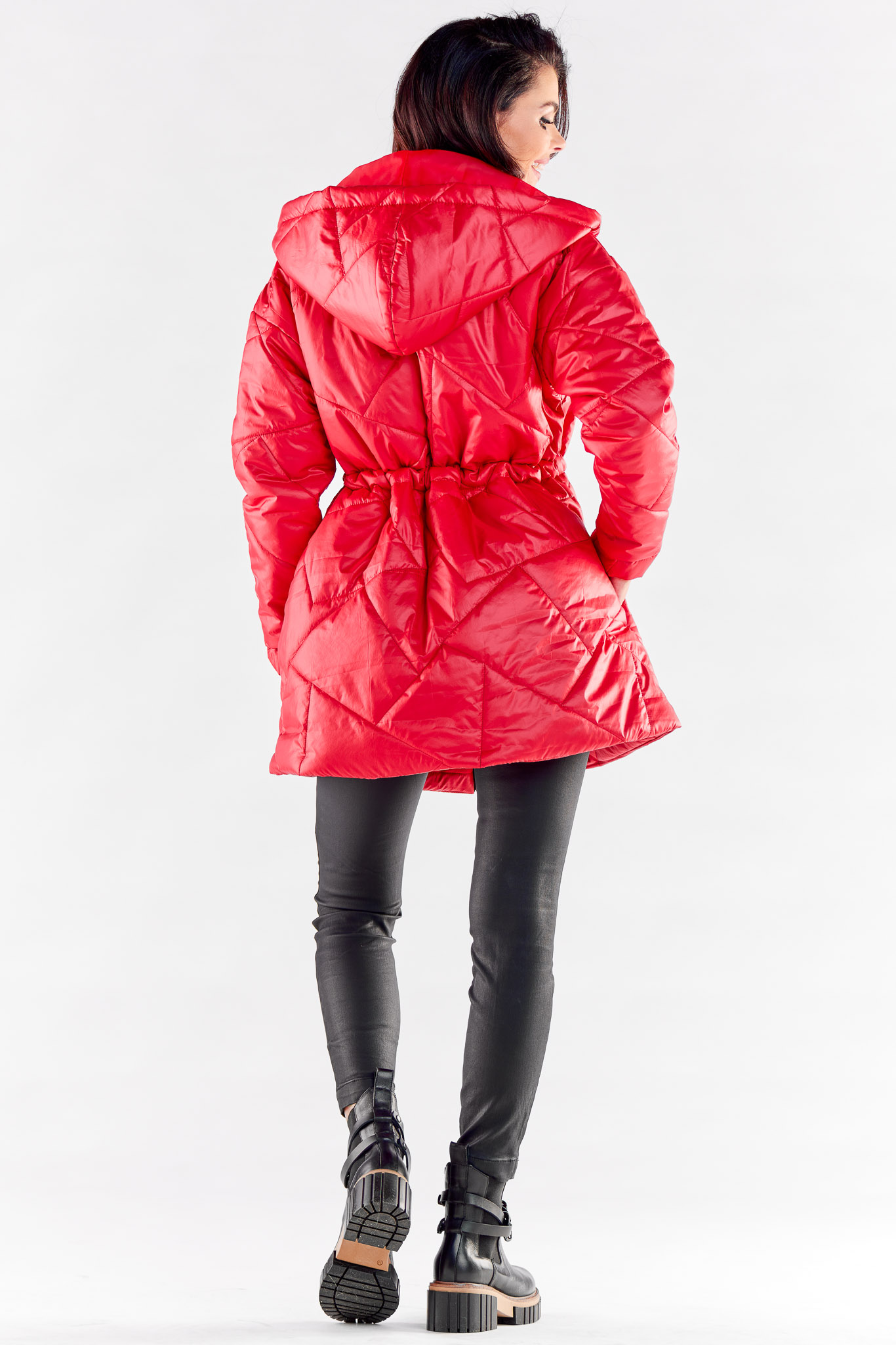 Kurtka Damska Model A540 Red - awama173882 - Czerwony - obrazek 3