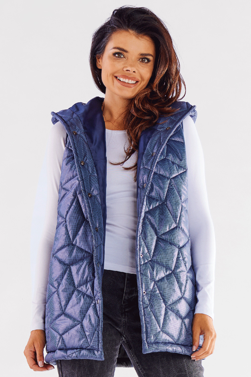 Kamizelka Model A539 Navy - awama173884 - Granatowy